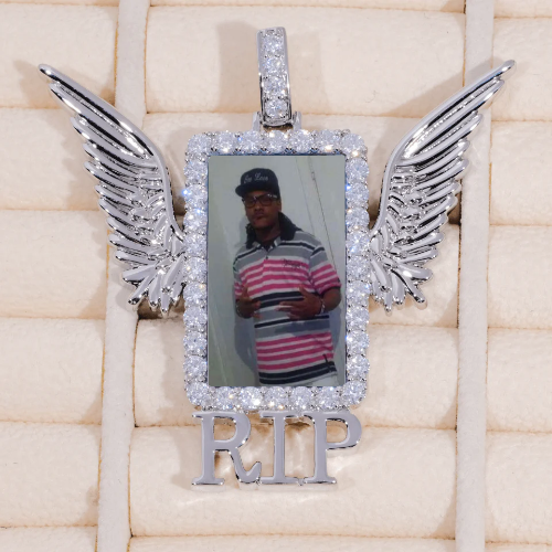 RIP WING 3D CUSTOM PICTURE PENDANT