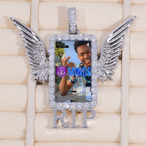 RIP WING 3D CUSTOM PICTURE PENDANT
