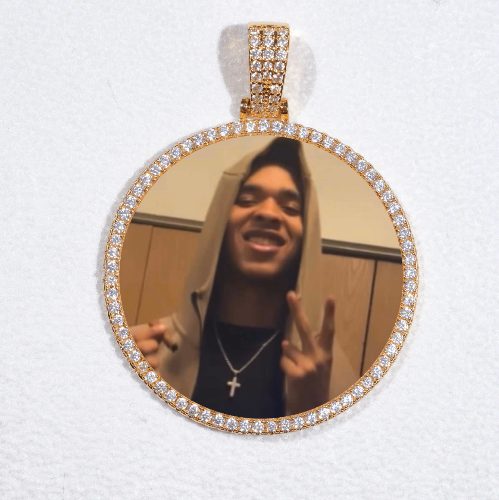 MEDIUM 3D CIRCLE CUSTOM PICTURE PENDANT