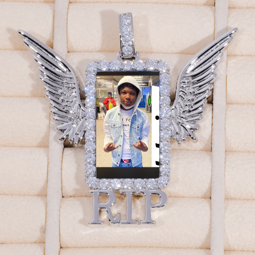 RIP WING 3D CUSTOM PICTURE PENDANT