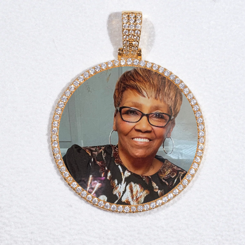 MEDIUM 3D CIRCLE CUSTOM PICTURE PENDANT