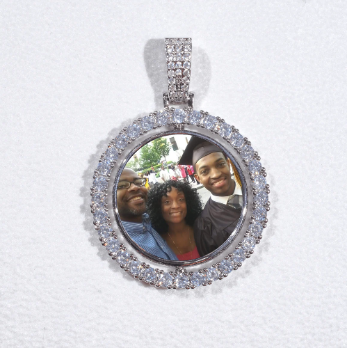 3D Spinning 2-Faced Custom Picture Pendant