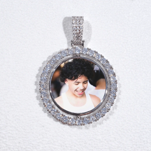 3D Spinning 2-Faced Custom Picture Pendant