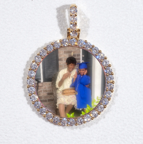 3D CIRCLE CUSTOM PICTURE PENDANT SMALL SIZE