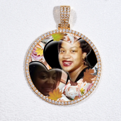 MEDIUM 3D CIRCLE CUSTOM PICTURE PENDANT