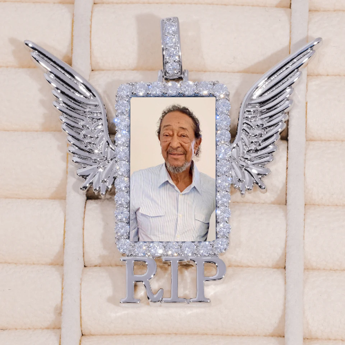 RIP WING 3D CUSTOM PICTURE PENDANT