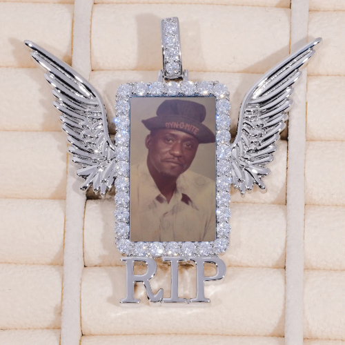 RIP WING 3D CUSTOM PICTURE PENDANT