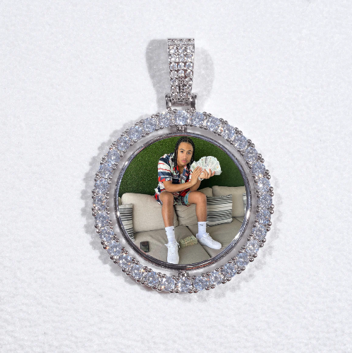 3D Spinning 2-Faced Custom Picture Pendant