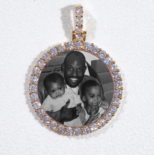 3D CIRCLE CUSTOM PICTURE PENDANT SMALL SIZE