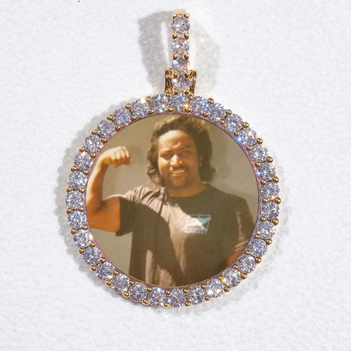 3D CIRCLE CUSTOM PICTURE PENDANT SMALL SIZE