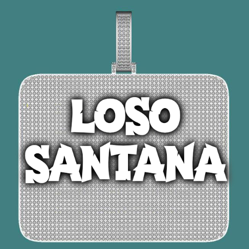 CUSTOM LETTER NECKLACE 3D BIG SQUARE