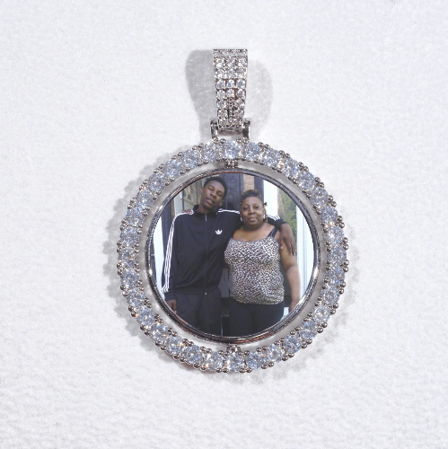 3D Spinning 2-Faced Custom Picture Pendant