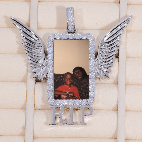 RIP WING 3D CUSTOM PICTURE PENDANT