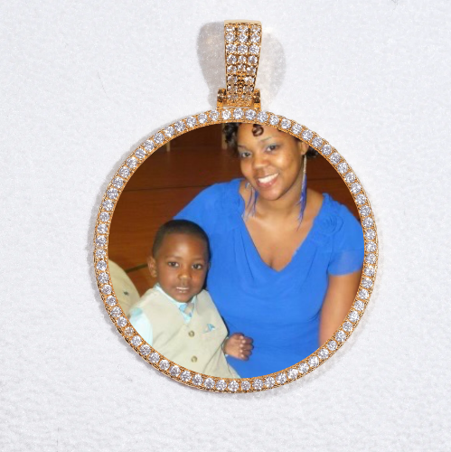 MEDIUM 3D CIRCLE CUSTOM PICTURE PENDANT