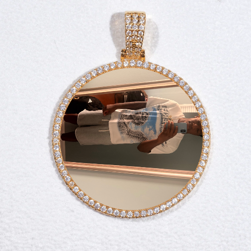 MEDIUM 3D CIRCLE CUSTOM PICTURE PENDANT