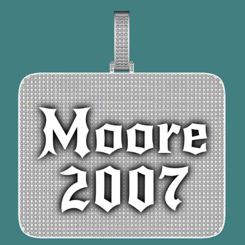 CUSTOM LETTER NECKLACE 3D BIG SQUARE
