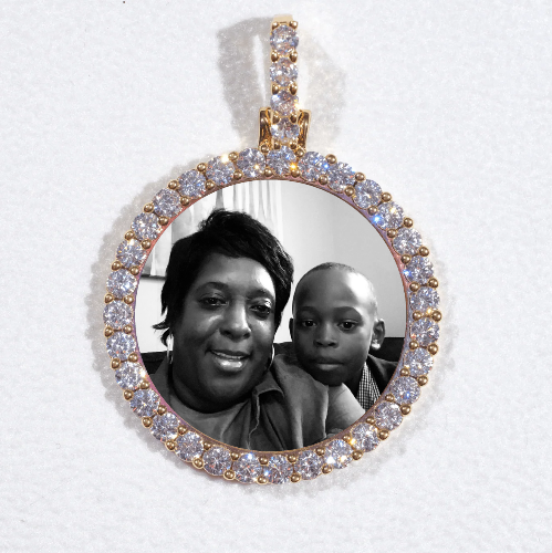 3D CIRCLE CUSTOM PICTURE PENDANT SMALL SIZE