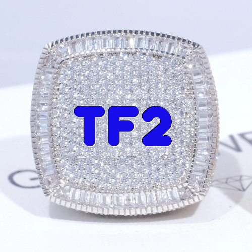 CUSTOM LETTER 3D ICED RING