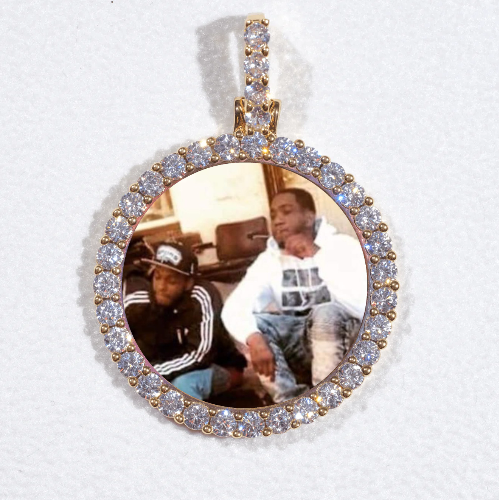 3D CIRCLE CUSTOM PICTURE PENDANT SMALL SIZE