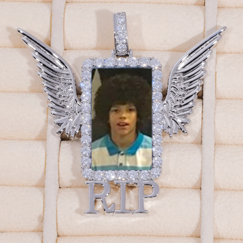 RIP WING 3D CUSTOM PICTURE PENDANT