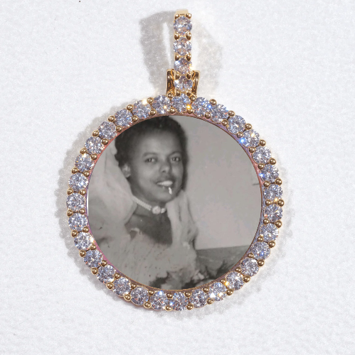 3D CIRCLE CUSTOM PICTURE PENDANT SMALL SIZE