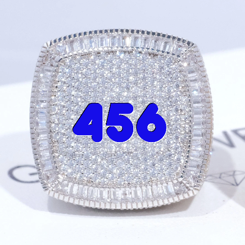 CUSTOM LETTER 3D ICED RING