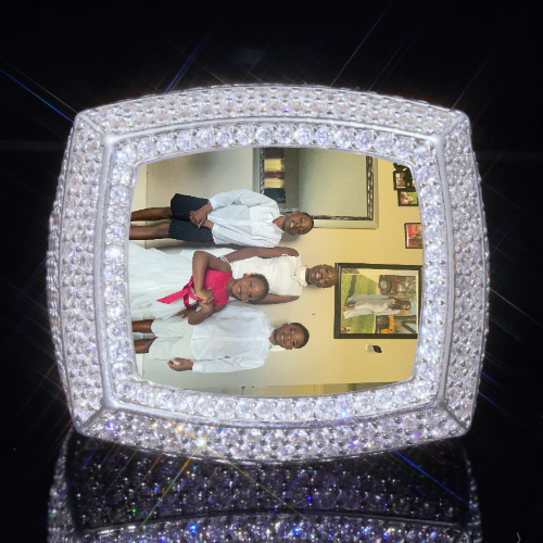 3D CUSTOM PICTURE ICED RING
