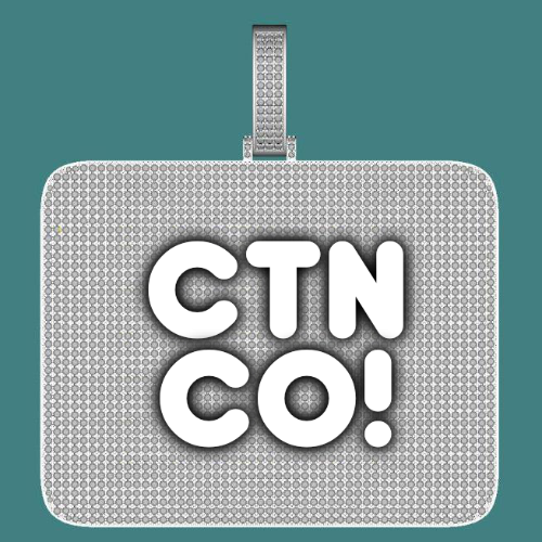 CUSTOM LETTER NECKLACE 3D BIG SQUARE