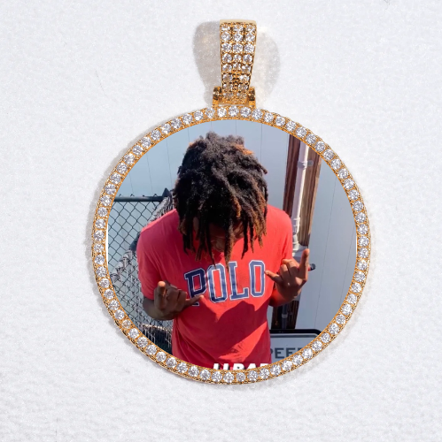 MEDIUM 3D CIRCLE CUSTOM PICTURE PENDANT