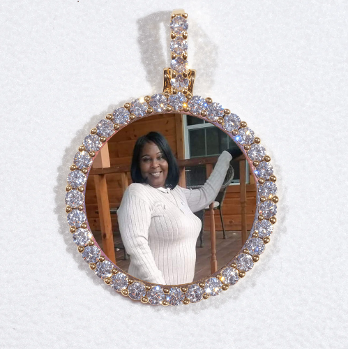 3D CIRCLE CUSTOM PICTURE PENDANT SMALL SIZE