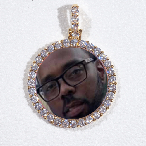 3D CIRCLE CUSTOM PICTURE PENDANT SMALL SIZE