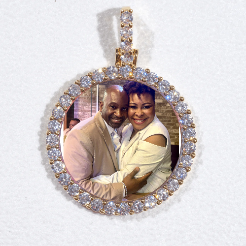 3D CIRCLE CUSTOM PICTURE PENDANT SMALL SIZE