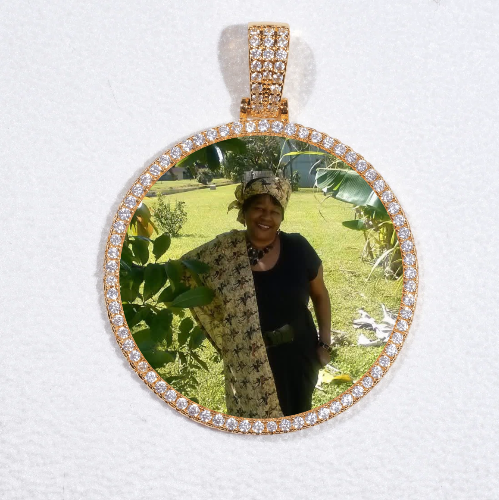 MEDIUM 3D CIRCLE CUSTOM PICTURE PENDANT