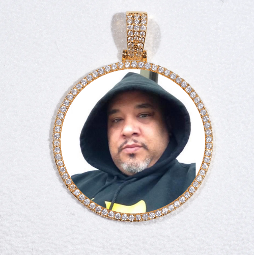 MEDIUM 3D CIRCLE CUSTOM PICTURE PENDANT