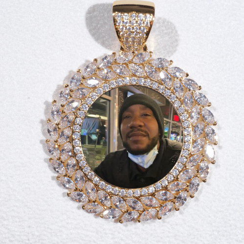 Large 3D Wheat Ear Custom Picture Pendant