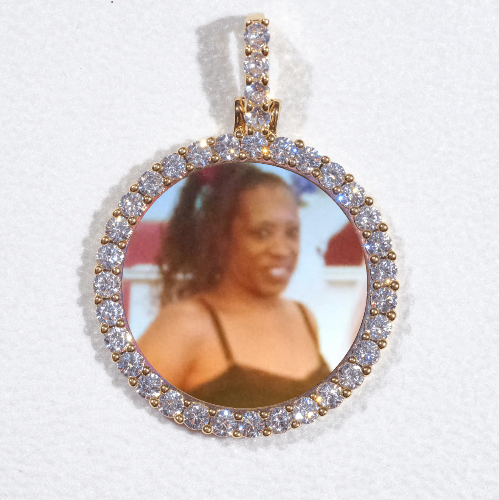 3D CIRCLE CUSTOM PICTURE PENDANT SMALL SIZE