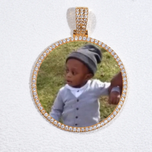 MEDIUM 3D CIRCLE CUSTOM PICTURE PENDANT