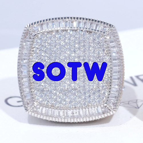 CUSTOM LETTER 3D ICED RING