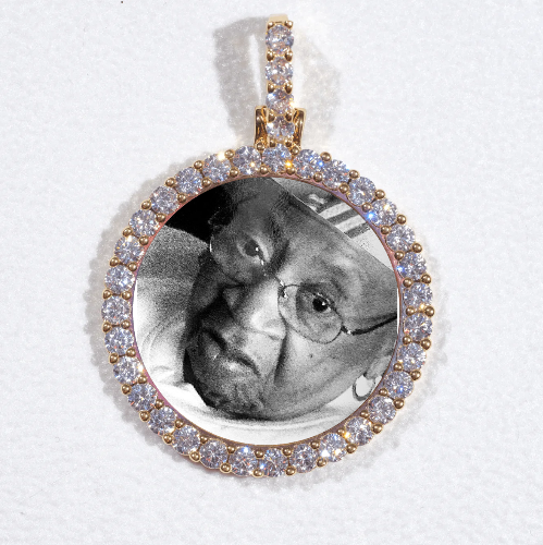 3D CIRCLE CUSTOM PICTURE PENDANT SMALL SIZE