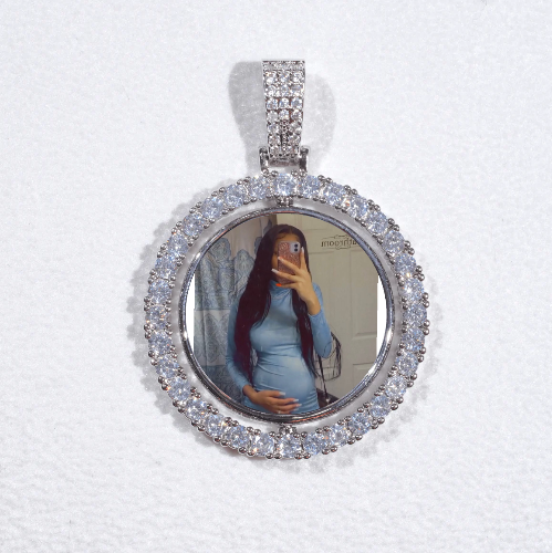 3D Spinning 2-Faced Custom Picture Pendant