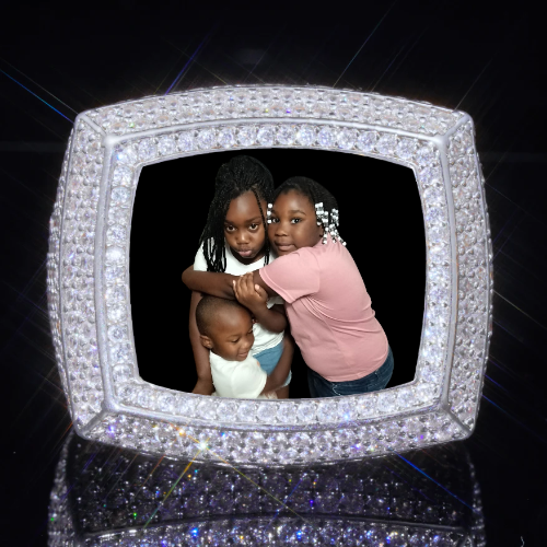 3D CUSTOM PICTURE ICED RING