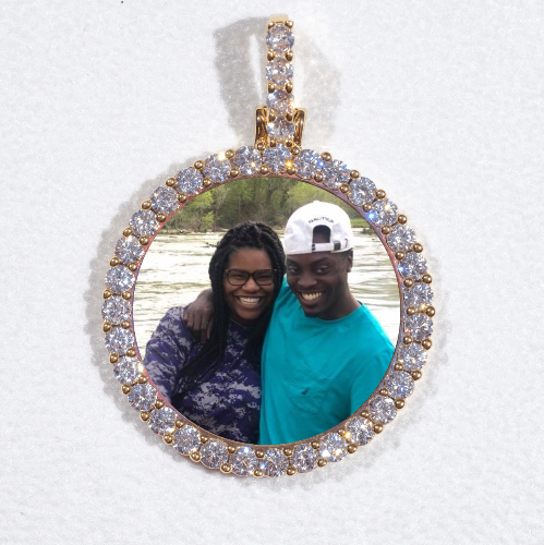3D CIRCLE CUSTOM PICTURE PENDANT SMALL SIZE