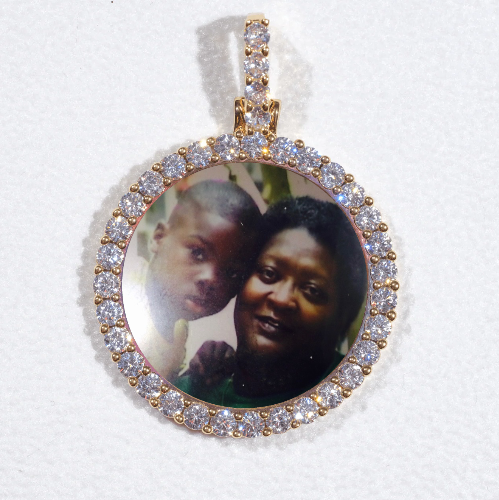3D CIRCLE CUSTOM PICTURE PENDANT SMALL SIZE