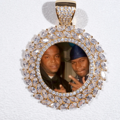Large 3D Wheat Ear Custom Picture Pendant