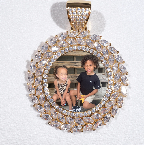 Large 3D Wheat Ear Custom Picture Pendant