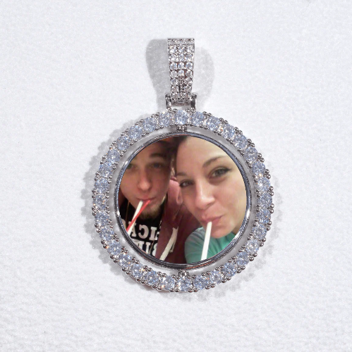 3D Spinning 2-Faced Custom Picture Pendant