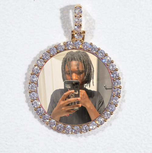 3D CIRCLE CUSTOM PICTURE PENDANT SMALL SIZE