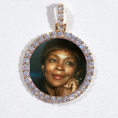 3D CIRCLE CUSTOM PICTURE PENDANT SMALL SIZE