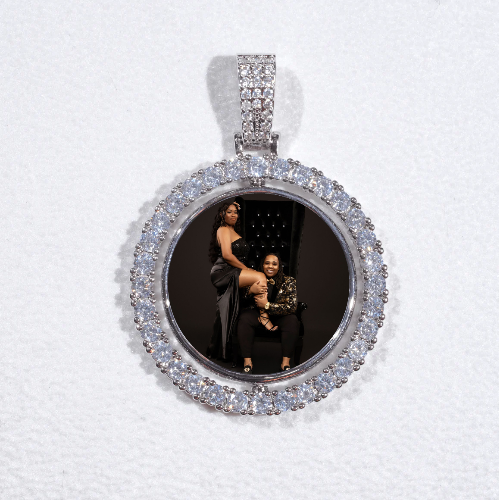 3D Spinning 2-Faced Custom Picture Pendant