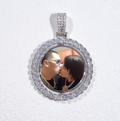 3D Spinning 2-Faced Custom Picture Pendant